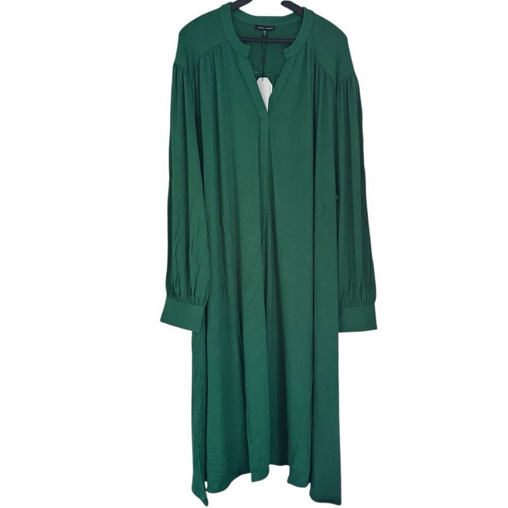 Universal Standard Green Gramercy Liquid Jersey Dress Size 3XL (34-36)